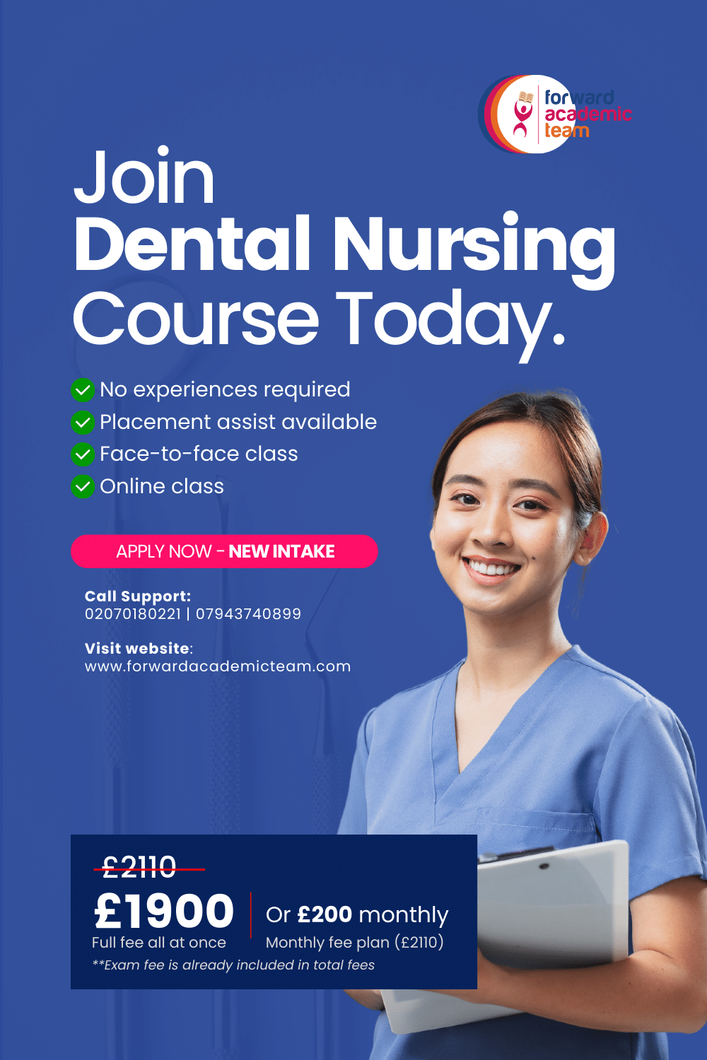 Dental Nursing Diploma - New Intake