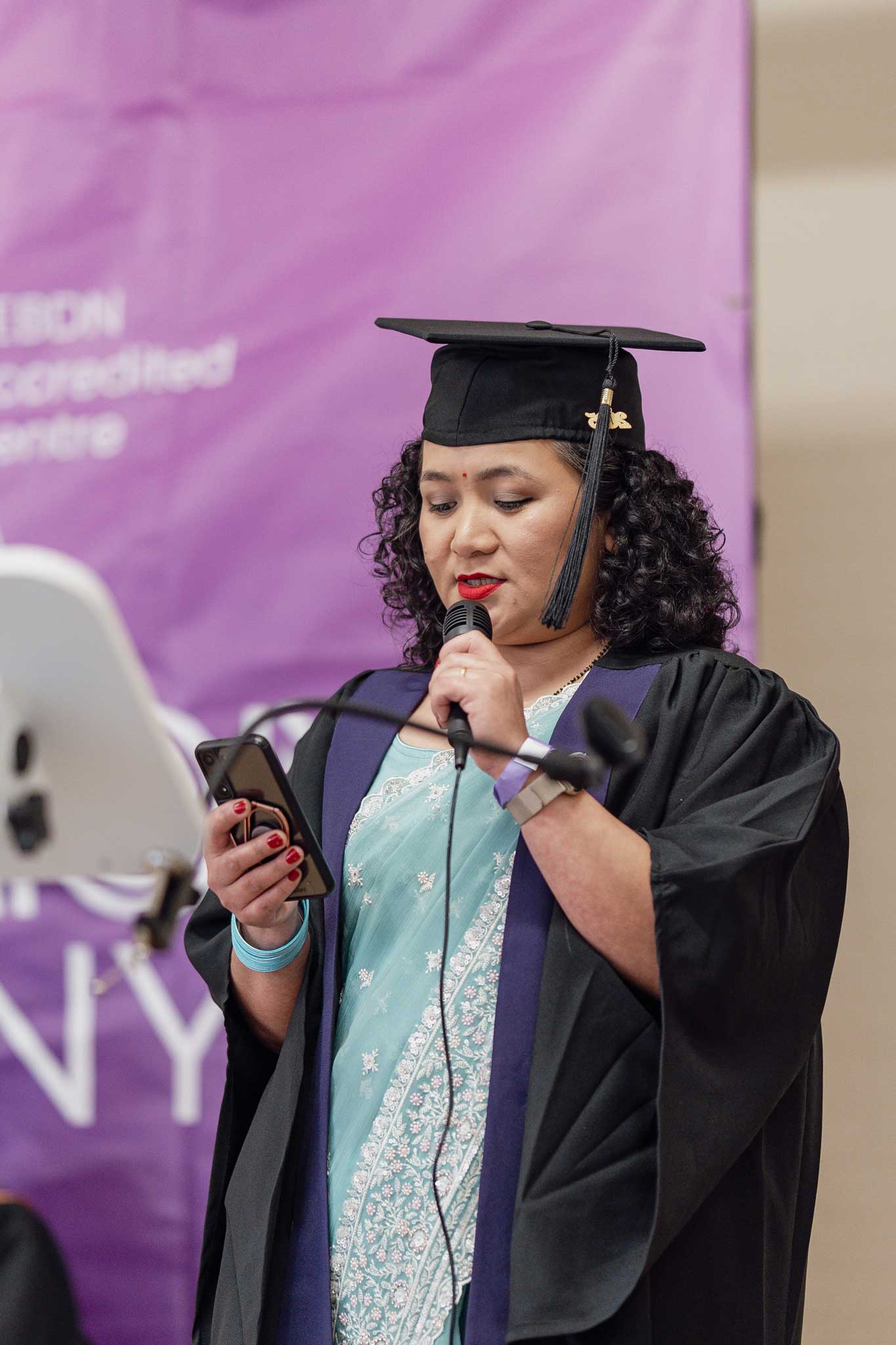 Graduates speech session on graduation day at Forward Academic Team